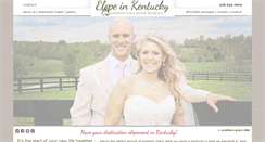 Desktop Screenshot of elopeinkentucky.com